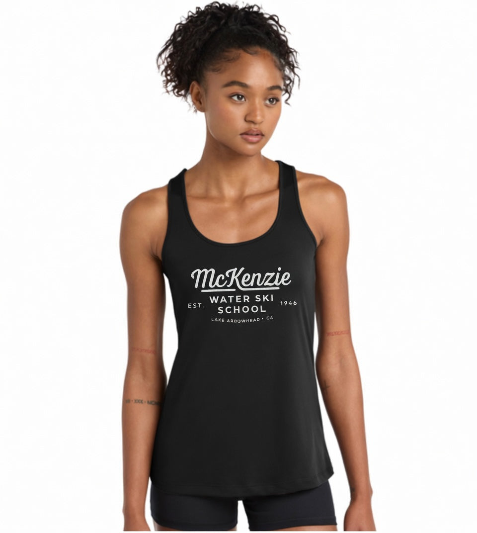 Woman's black tank